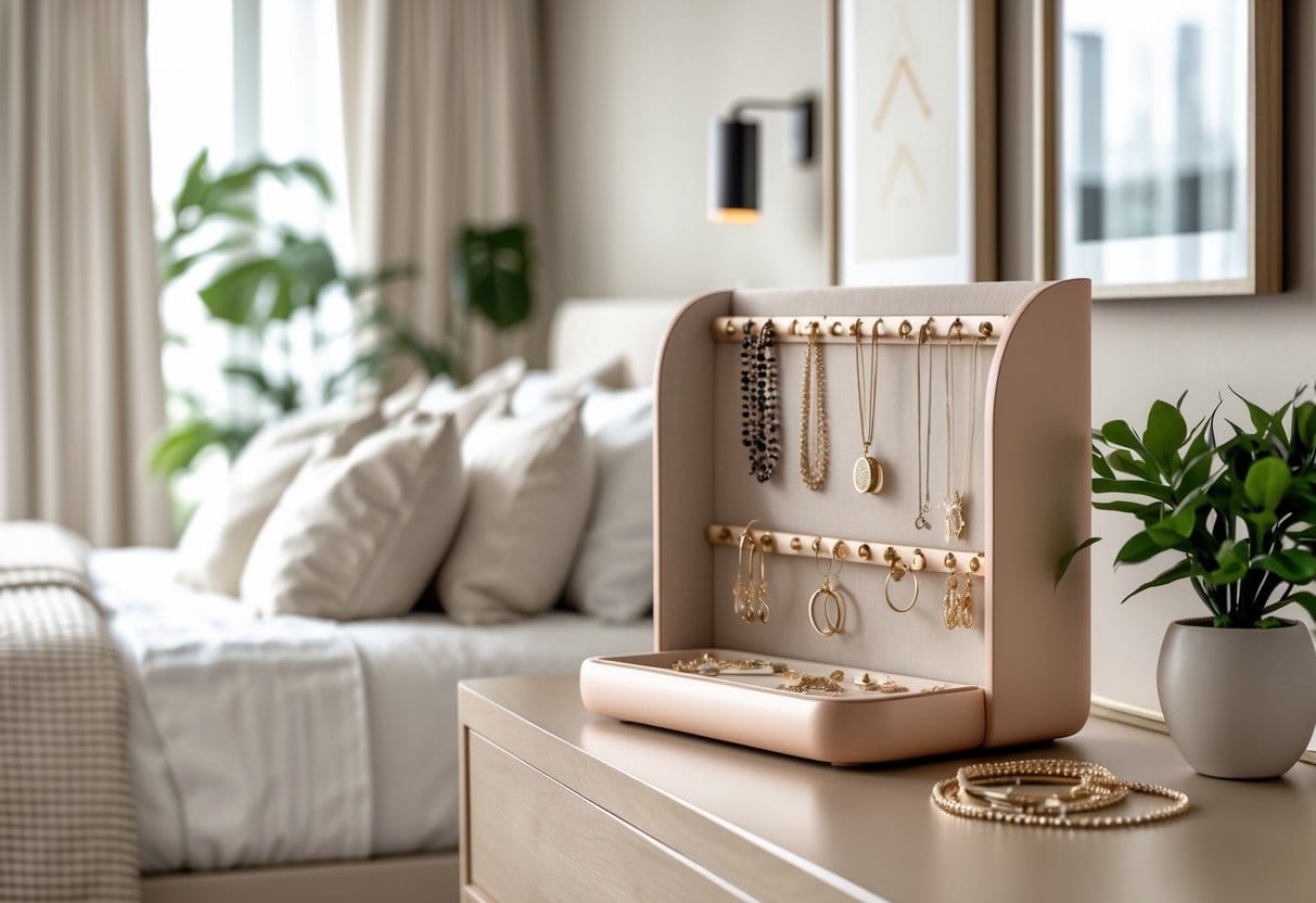 You are currently viewing Sådan skaber du et stilfuldt soveværelse med en smykkeholder til soveværelset