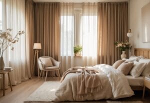 Read more about the article Sådan skaber du et hyggeligt soveværelse med smukke forhæng